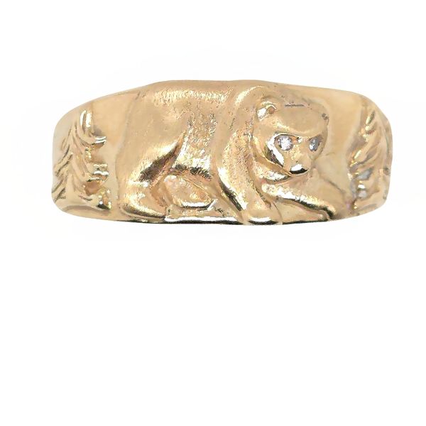 14K Yellow Gold Bear Motif Ring Goldmart Jewelers Redding, CA