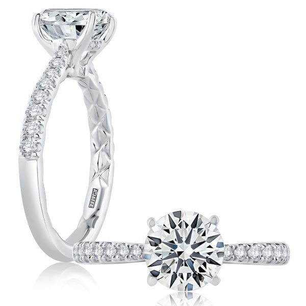 18K Engagement Ring by A.Jaffe Goldmart Jewelers Redding, CA