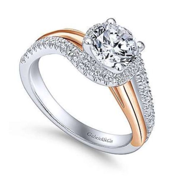 Alluring, 14K Halo Engagement Ring by Gabriel Goldmart Jewelers Redding, CA