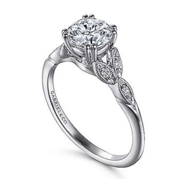 Stately, 14K Engagement Ring by Gabriel Goldmart Jewelers Redding, CA