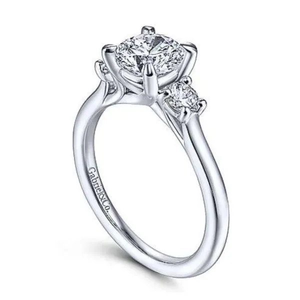 Beyond Beautiful, 14K 3 Stone Engagement Ring by Gabriel Goldmart Jewelers Redding, CA