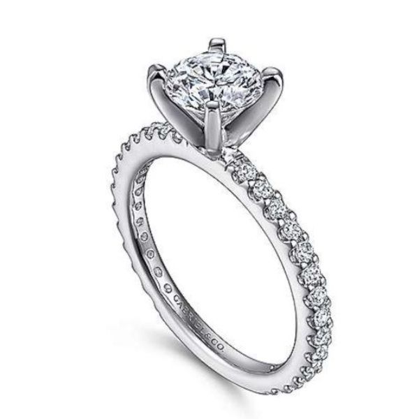 Stately, 14K Engagement Ring by Gabriel Goldmart Jewelers Redding, CA