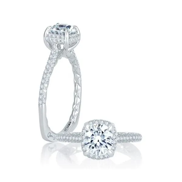 18K Engagement Ring by A.Jaffe Goldmart Jewelers Redding, CA