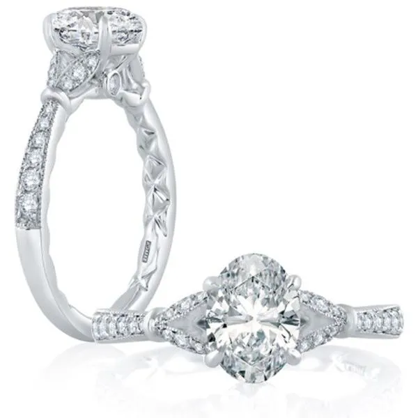 18K Engagement Ring by A.Jaffe Goldmart Jewelers Redding, CA