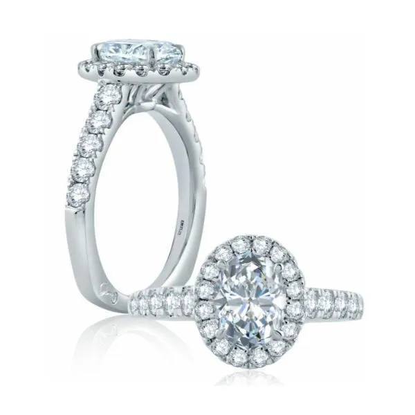 18K Engagement Ring by A.Jaffe Goldmart Jewelers Redding, CA