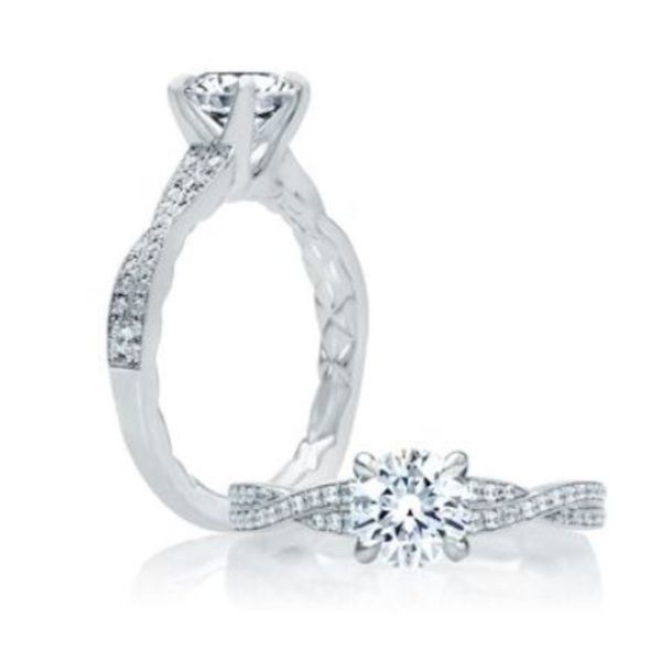18K Semi-mount Engagement Ring by A.Jaffe Goldmart Jewelers Redding, CA