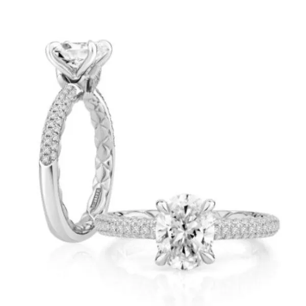 18K Semi-mount Engagement Ring by A.Jaffe Goldmart Jewelers Redding, CA
