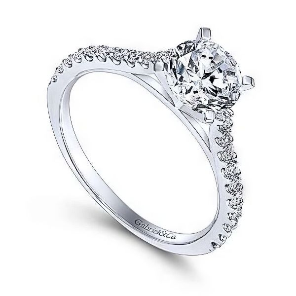 14K Semi-mount Engagement Ring by Gabriel Goldmart Jewelers Redding, CA