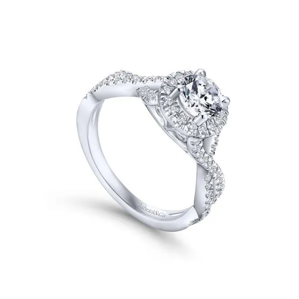 Memorable, 14K Halo Engagement Ring by Gabriel Goldmart Jewelers Redding, CA