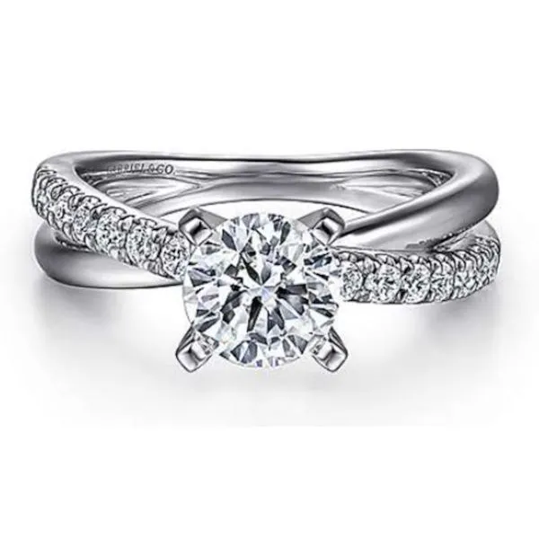14K Engagement Ring By Gabriel & Co. Goldmart Jewelers Redding, CA