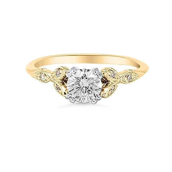 14K Semi-mount Engagement Ring by Gabriel & Co. Goldmart Jewelers Redding, CA