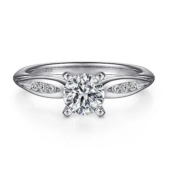 14K Semi-mount Engagement Ring by Gabriel & Co. Goldmart Jewelers Redding, CA