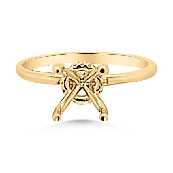 14K Halo Semi-mount Ring - Goldmart Signature Goldmart Jewelers Redding, CA
