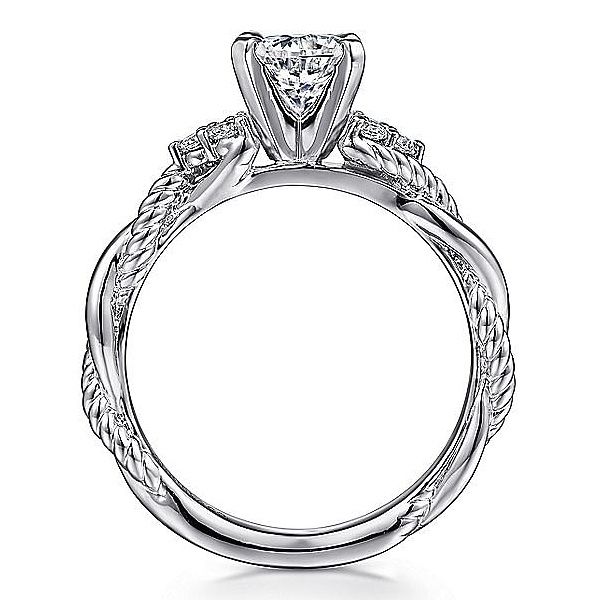 14K Semi-mount Engagement Ring by Gabriel & Co. Image 2 Goldmart Jewelers Redding, CA