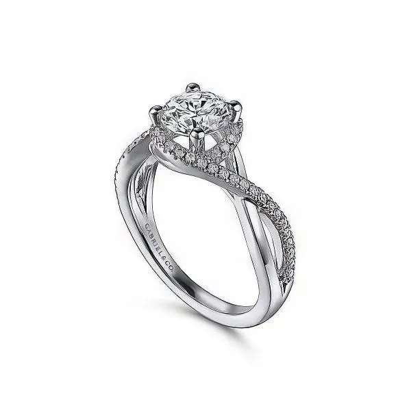 14K Semi-mount Contemporary Collection Ring by Gabriel Image 3 Goldmart Jewelers Redding, CA