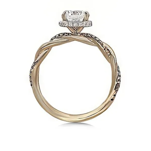 14K Semi-mount Contemporary Collection Ring by Gabriel Image 2 Goldmart Jewelers Redding, CA