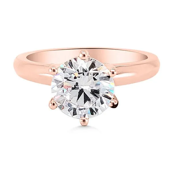18K Solitaire Semi-mount Engagement Ring by A.Jaffe Goldmart Jewelers Redding, CA