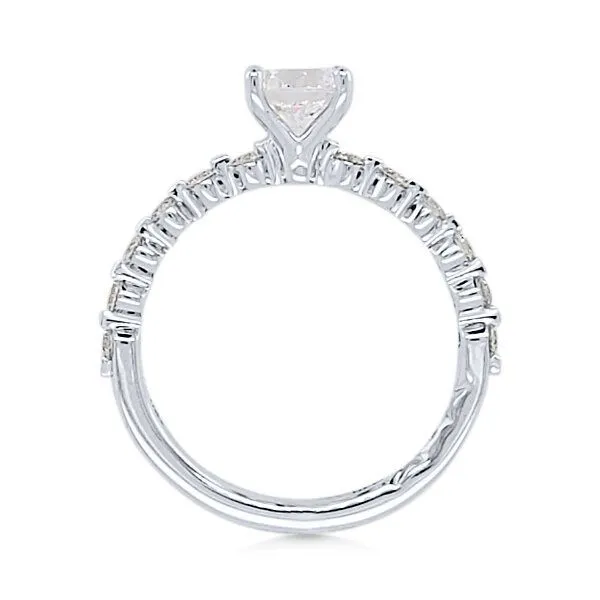 18K Semi-mount Engagement Ring by A.Jaffe Image 2 Goldmart Jewelers Redding, CA
