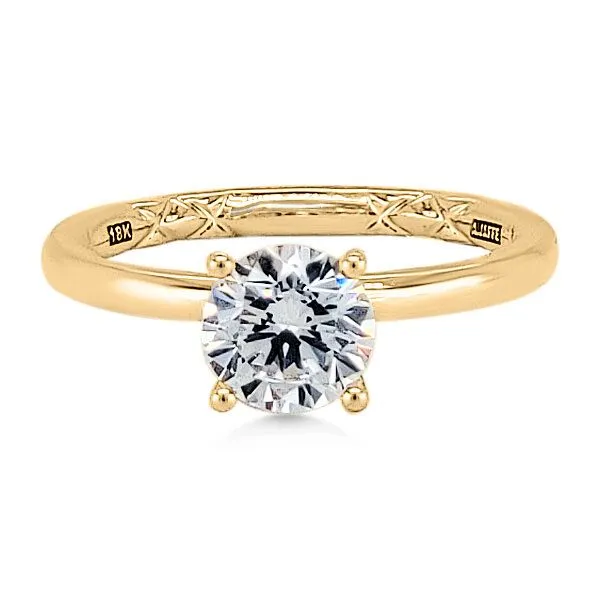 18K Semi-mount Solitaire Ring by A.Jaffe Goldmart Jewelers Redding, CA