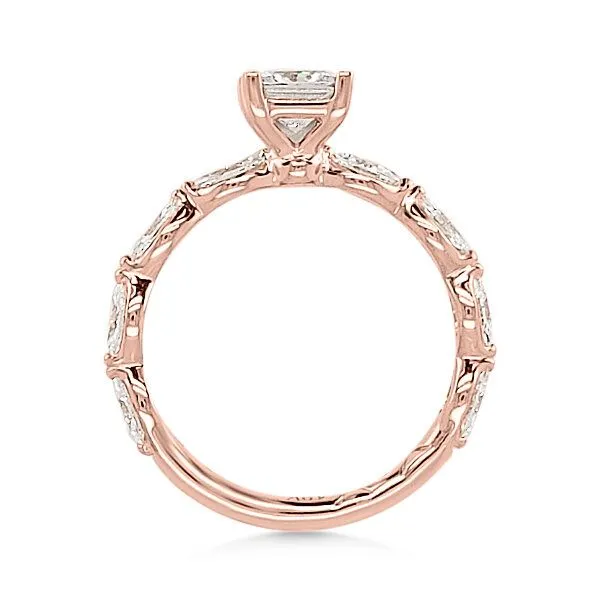 18K Sem-mount Engagement Ring by A.Jaffe Image 2 Goldmart Jewelers Redding, CA