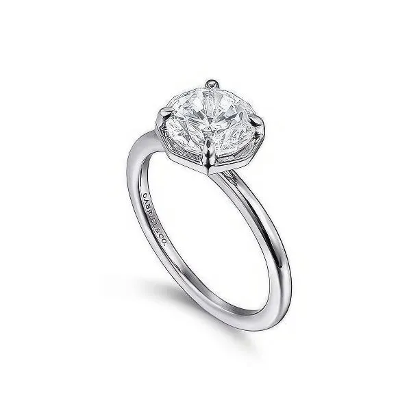 14K Semi-mount Classic Collection Ring by Gabriel Image 3 Goldmart Jewelers Redding, CA