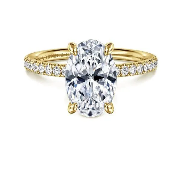 14K Semi-mount Engagement Ring by Gabriel Goldmart Jewelers Redding, CA