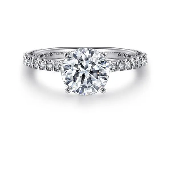 14K Semi-mount Engagement Ring by Gabriel & Co. Goldmart Jewelers Redding, CA