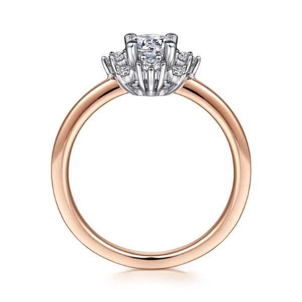 14K Blossom Engagement Ring by Gabriel Image 2 Goldmart Jewelers Redding, CA