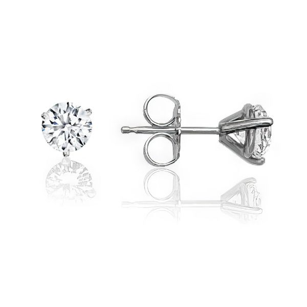 14K Diamond Stud Earrings – Goldmart Signature Goldmart Jewelers Redding, CA