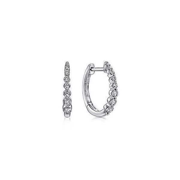 Classic, 14K Round Huggie Earrings by Gabriel Goldmart Jewelers Redding, CA