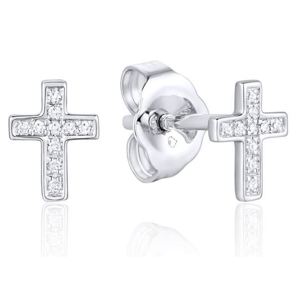 14K Cross Earrings by Luvente Goldmart Jewelers Redding, CA