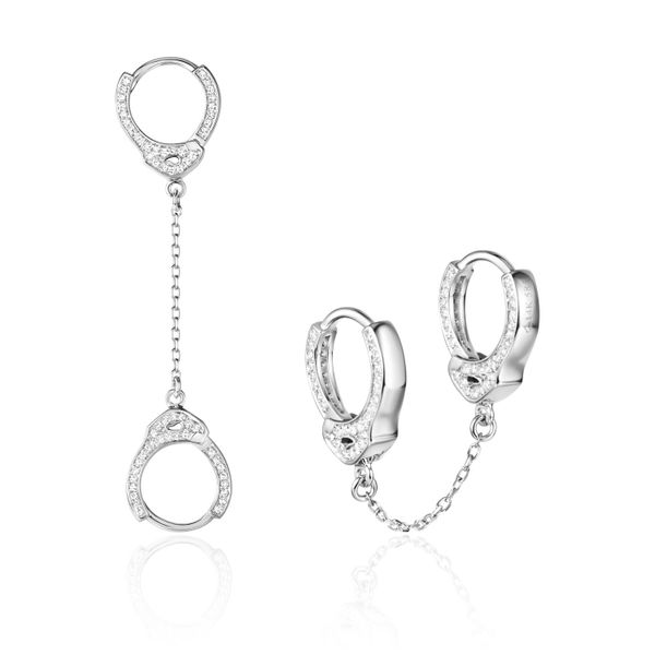 14K Handcuff Dangle Earrings by Luvente Goldmart Jewelers Redding, CA