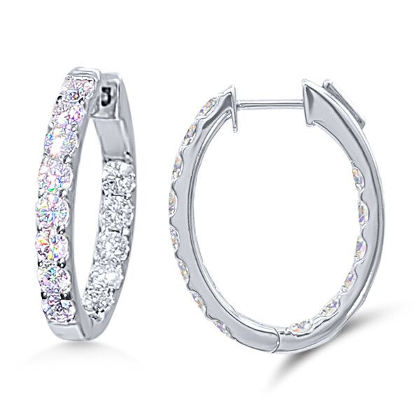 14K Oval Hoop Earrings by Facets of Fire Goldmart Jewelers Redding, CA