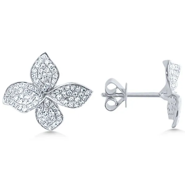 14K Flower Earrings by Luvente Goldmart Jewelers Redding, CA