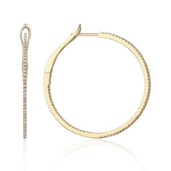 14K Large Hoop Earrings by Luvente Goldmart Jewelers Redding, CA