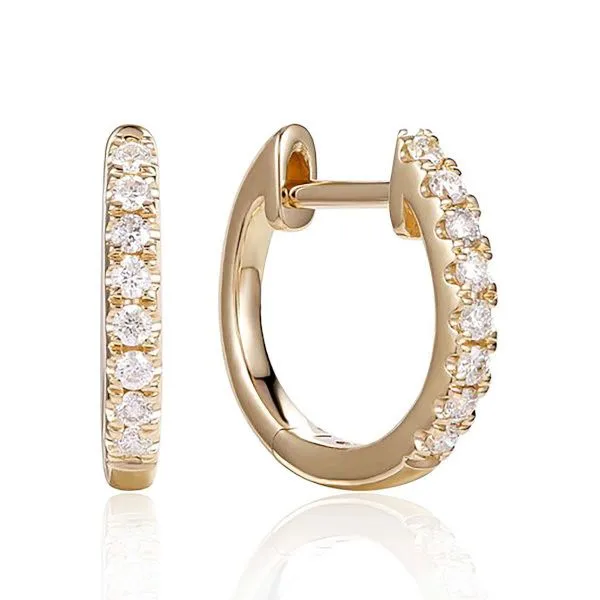 14K Huggie Earrings by Luvente Goldmart Jewelers Redding, CA