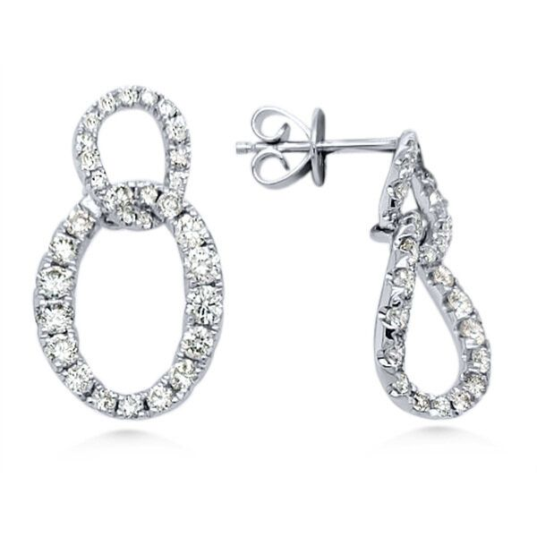 14K Diamond Drop Earrings -- GM Signature Goldmart Jewelers Redding, CA