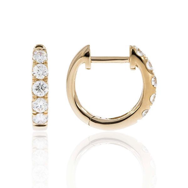14K Huggie Earrings by Luvente Goldmart Jewelers Redding, CA