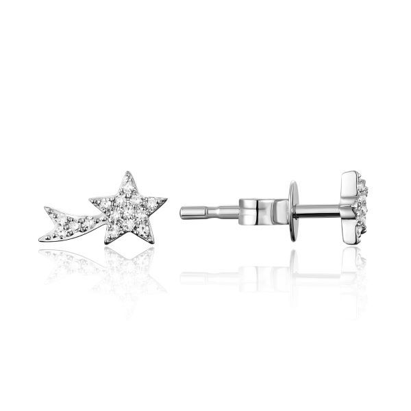 14K Star Button Earrings by Luvente Goldmart Jewelers Redding, CA