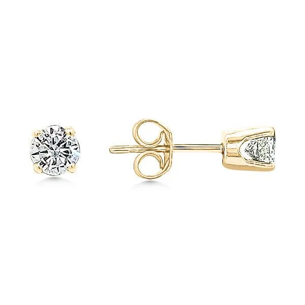 14K Diamond Stud Earrings – Estate Goldmart Jewelers Redding, CA