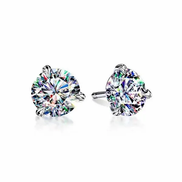 14K Martini Stud Earrings w/FoF Diamonds - GM Signature Goldmart Jewelers Redding, CA