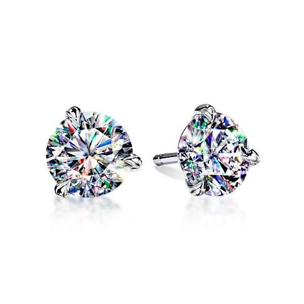 14K Diamond Martini Stud Earrings by Facets of Fire Goldmart Jewelers Redding, CA