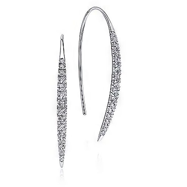 14K Tapered Drop Earrings by Gabriel Goldmart Jewelers Redding, CA