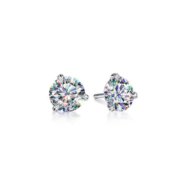 14K FoF Diamond Martini Stud Earrings - Facets of Fire Goldmart Jewelers Redding, CA