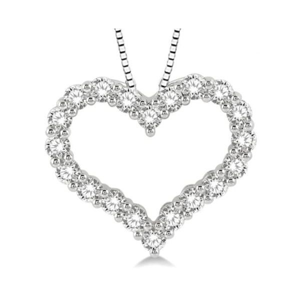 14K 18” Diamond Heart Pendant by ASHI Goldmart Jewelers Redding, CA