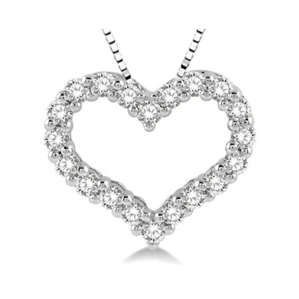 14K 18” Diamond Heart Pendant – by ASHI Goldmart Jewelers Redding, CA