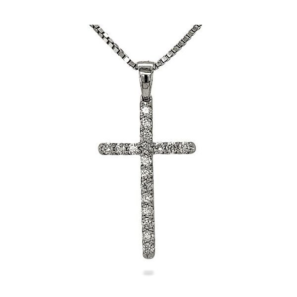 14K Diamond Cross Pendant - Goldmart Signature Collection Goldmart Jewelers Redding, CA