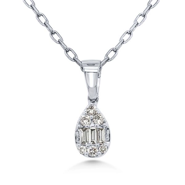 14K Diamond Drop Pendant - Goldmart Signature Collection Goldmart Jewelers Redding, CA