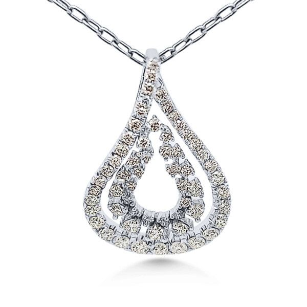 14K Diamond Drop Pendant - Goldmart Signature Goldmart Jewelers Redding, CA