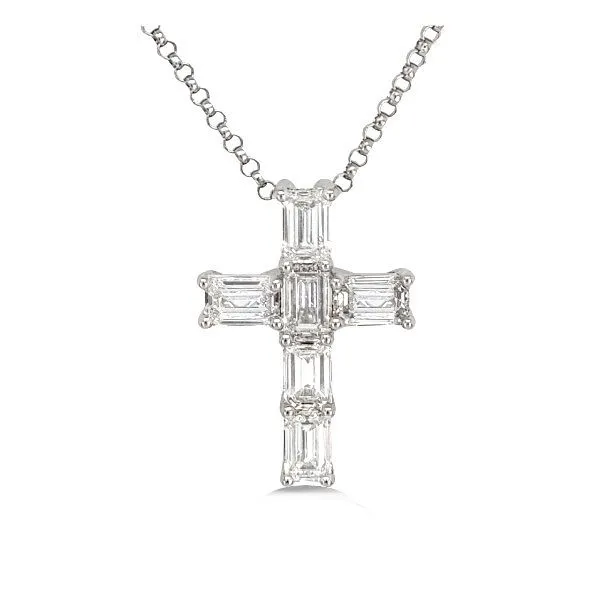 14K 16” Diamond Cross Pendant – GM Signature Goldmart Jewelers Redding, CA